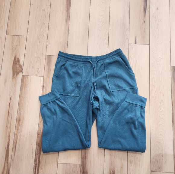 Gilly Hicks Green Waffle Knit Pajama Set - Picture 2 of 5